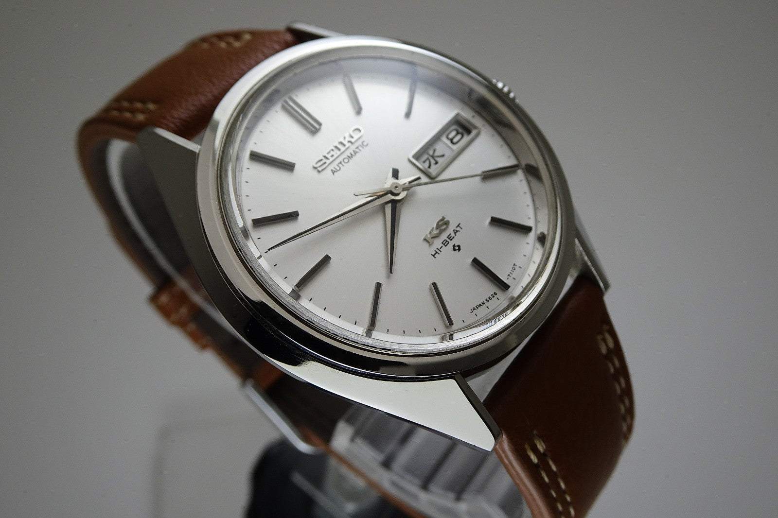 Vintage 1973 JAPAN KING SEIKO WEEKDATER 5626-7111 25Jewels Automatic.