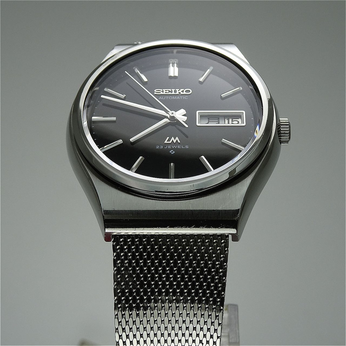 Vintage 1975 JAPAN LORD MATIC WEEKDATER 5606-8090 23Jewels Automatic.