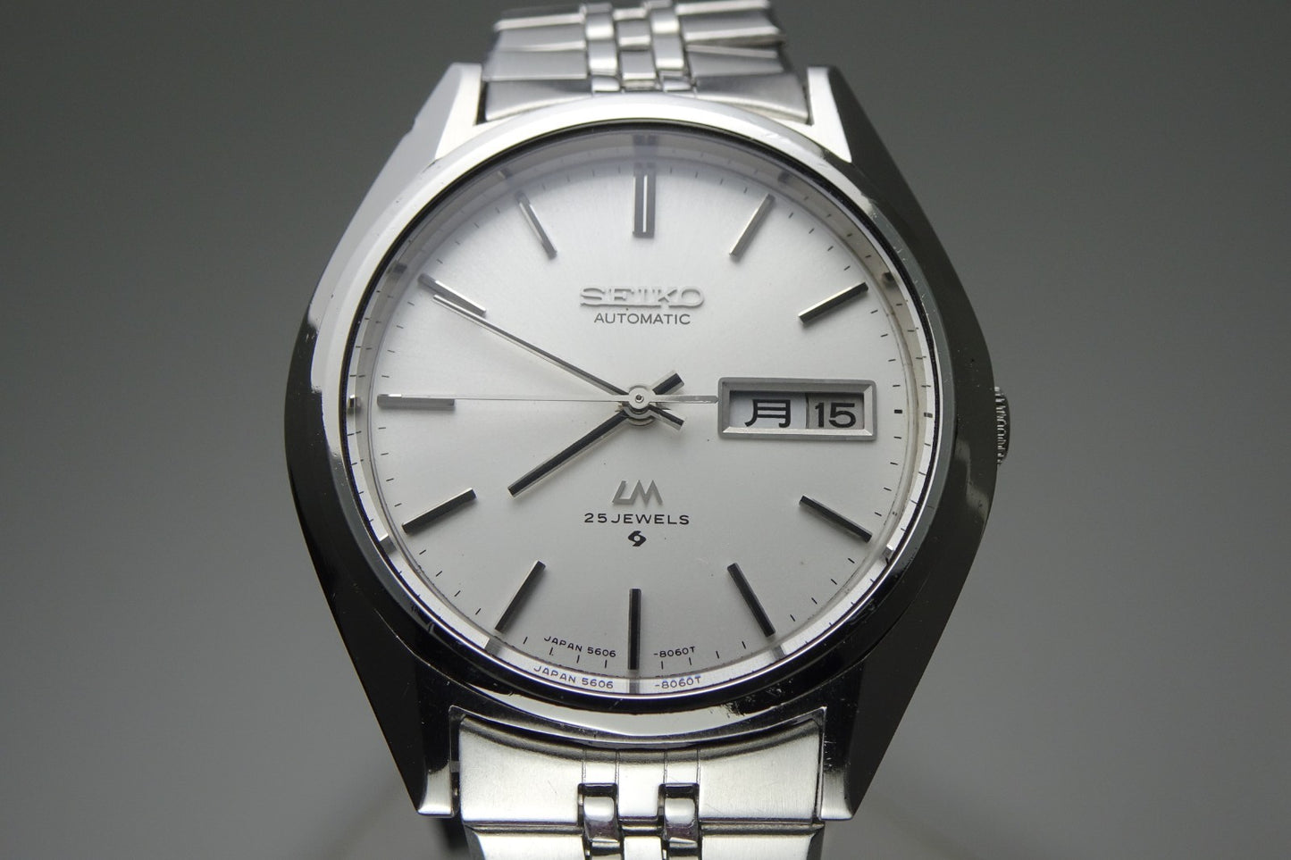 Serviced Vintage 1974 JAPAN SEIKO LORD MATIC WEEKDATER 5606-8030 25J Automatic.