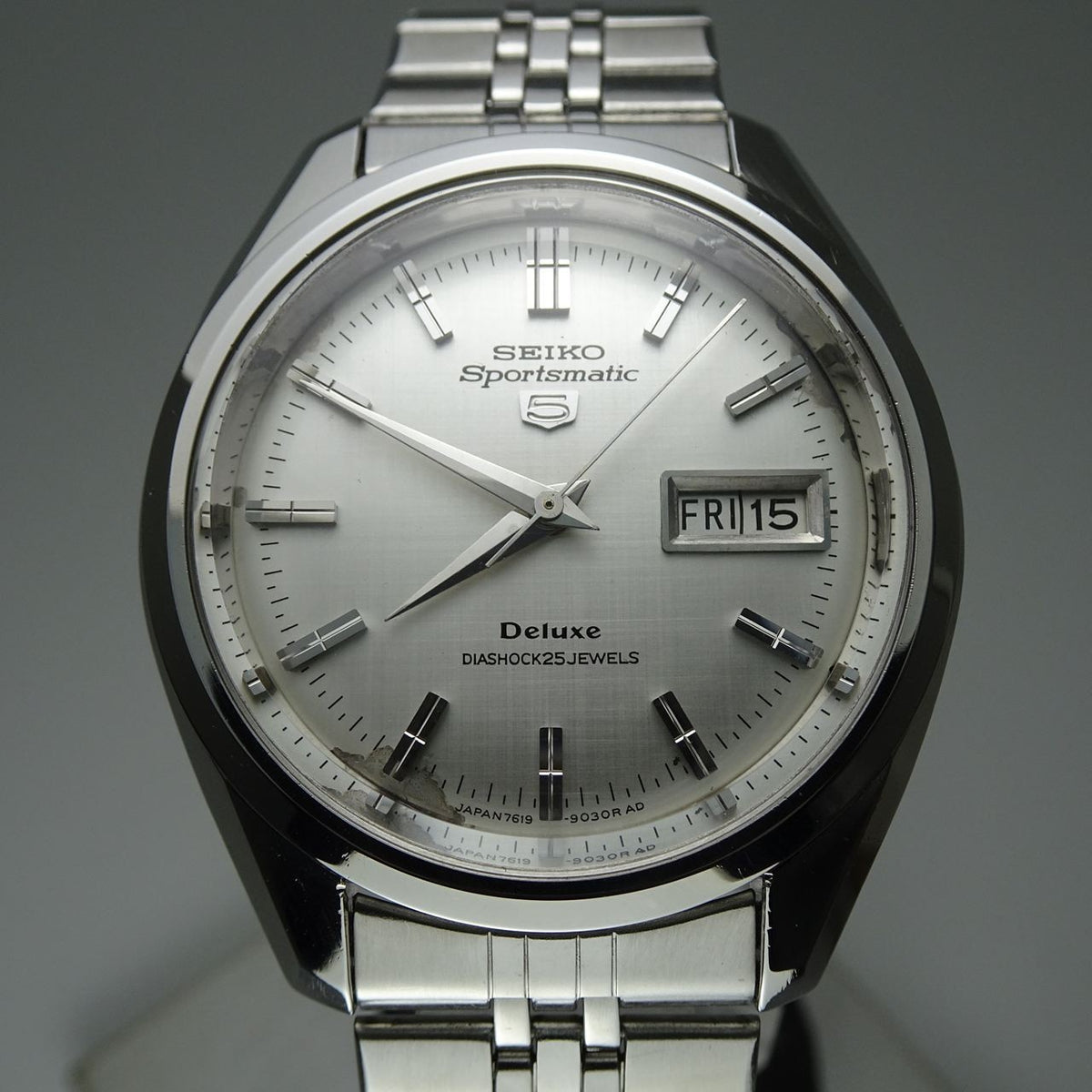 Serviced  Vintage 1966 JAPAN SEIKO SPORTSMATIC5 DX 7619-9060 25Jewels Automatic.