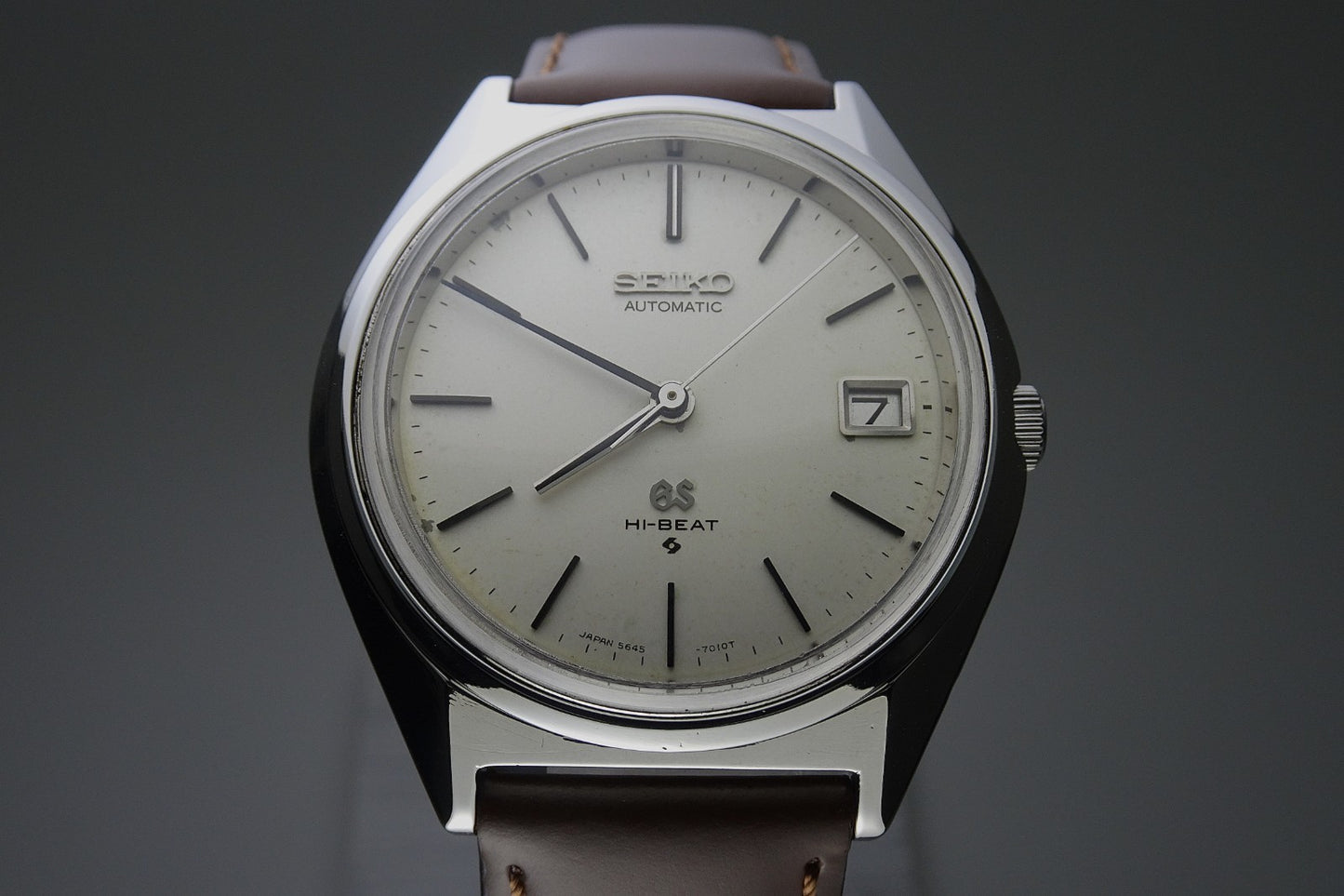 Vintage 1971 JAPAN GRAND SEIKO CALENDAR 5645-7010 25Jewels Automatic.