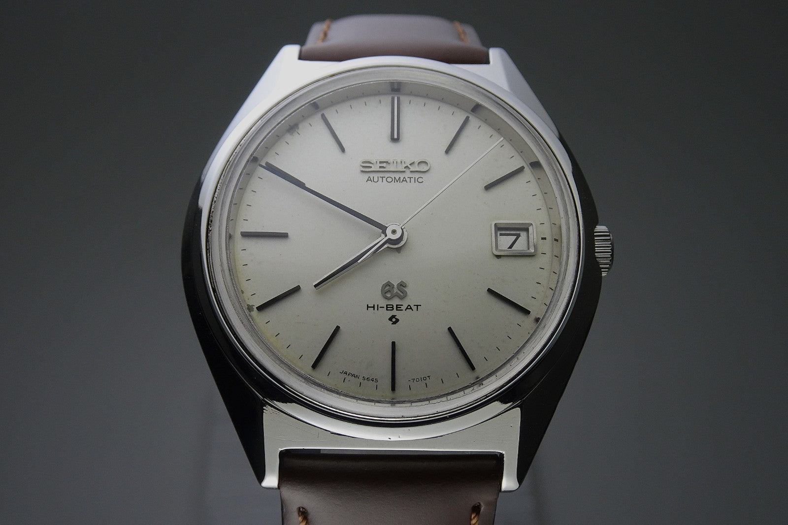 Vintage 1971 JAPAN GRAND SEIKO CALENDAR 5645-7010 25Jewels Automatic.