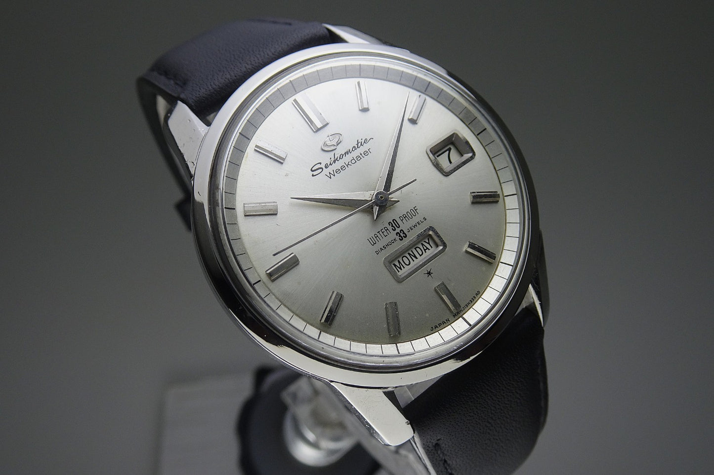 Vintage 1964 JAPAN SEIKO MATIC WEEKDATER J13080 33Jewels Automatic.