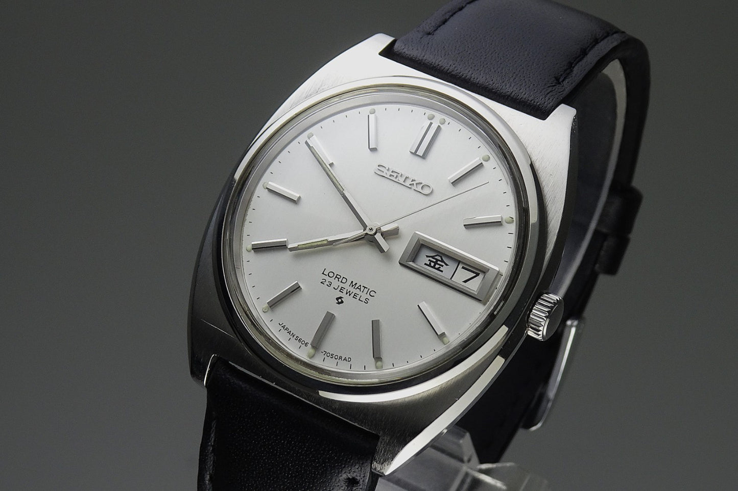 Serviced Vintage 1968 JAPAN SEIKO LORD MATIC WEEKDATER 5606-7050 23J Automatic.