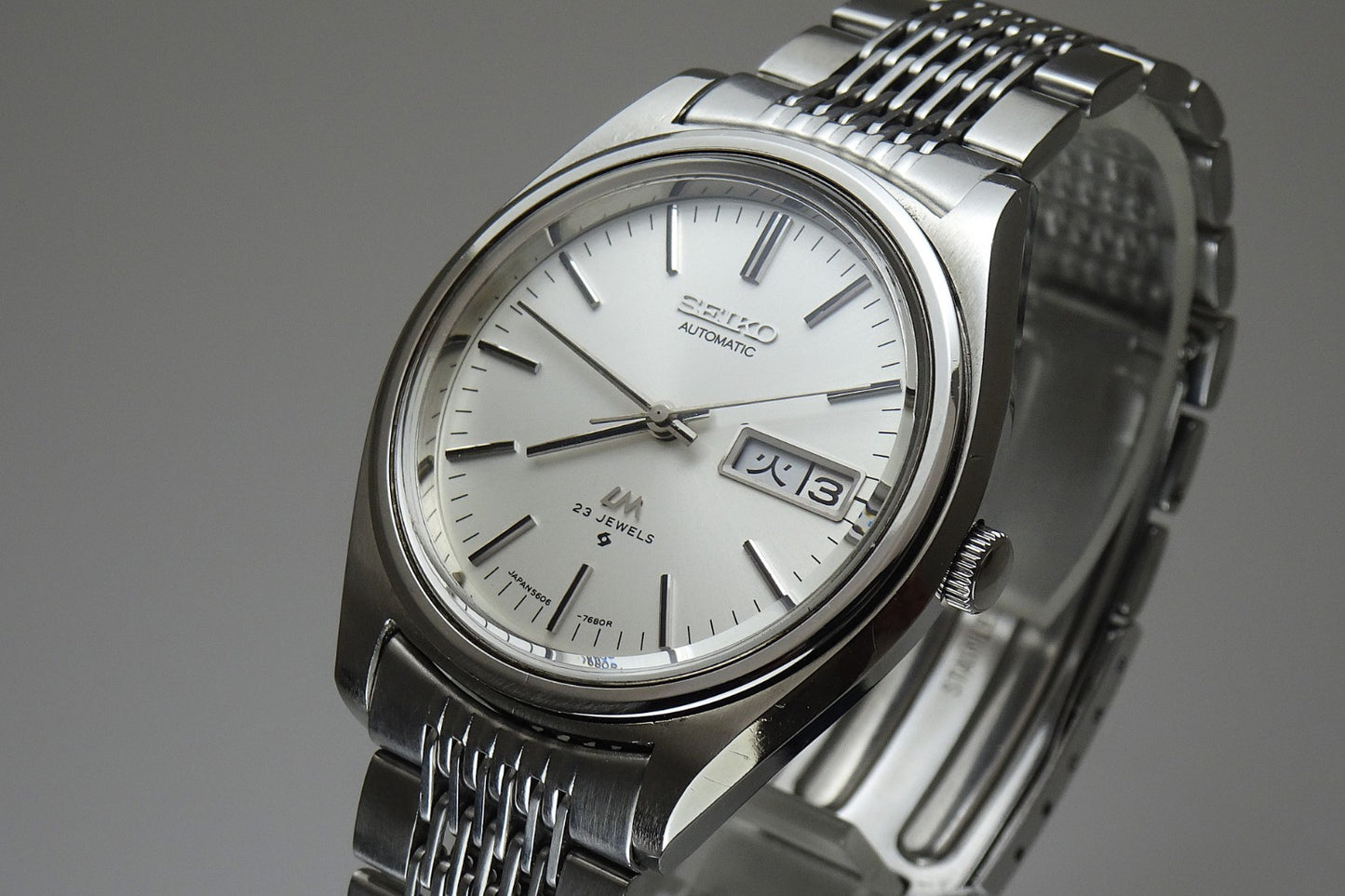 Serviced Vintage 1974 JAPAN SEIKO LORD MATIC WEEKDATER 5606-7072 23J Automatic.