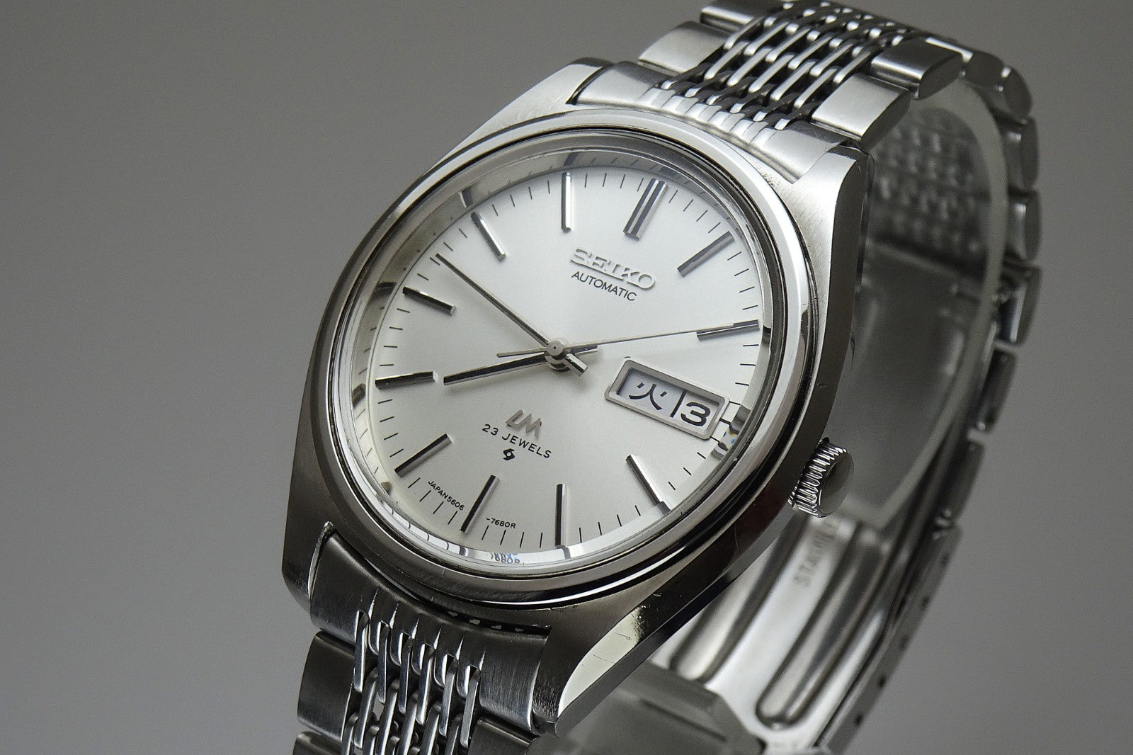 Serviced Vintage 1974 JAPAN SEIKO LORD MATIC WEEKDATER 5606-7072 23J Automatic.