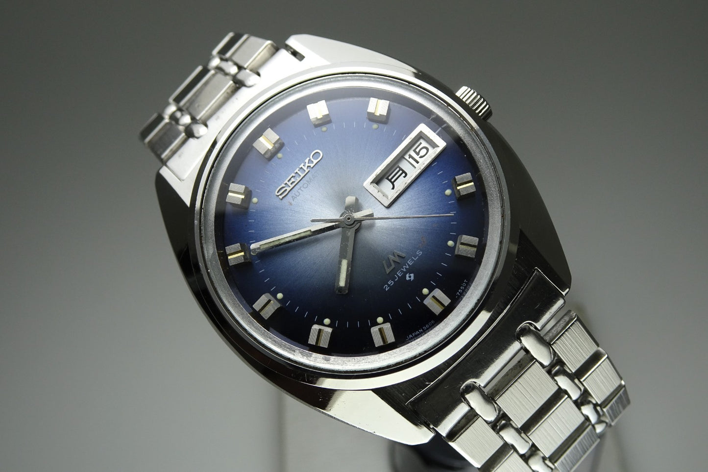 Vintage 1973 JAPAN SEIKO LORD MATIC WEEKDATER 5606-7231 25Jewels Automatic.