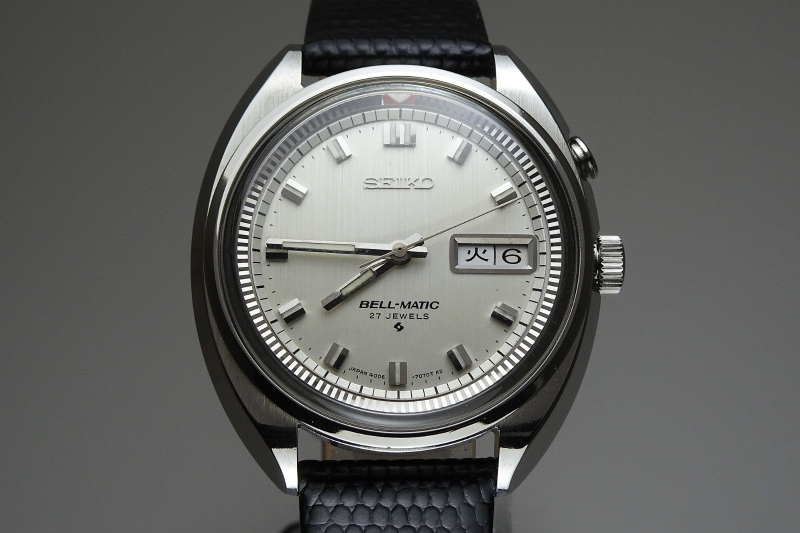 Vintage 1968 JAPAN SEIKO BELL-MATIC WEEKDATER 4006-7000 27Jewels Automatic.