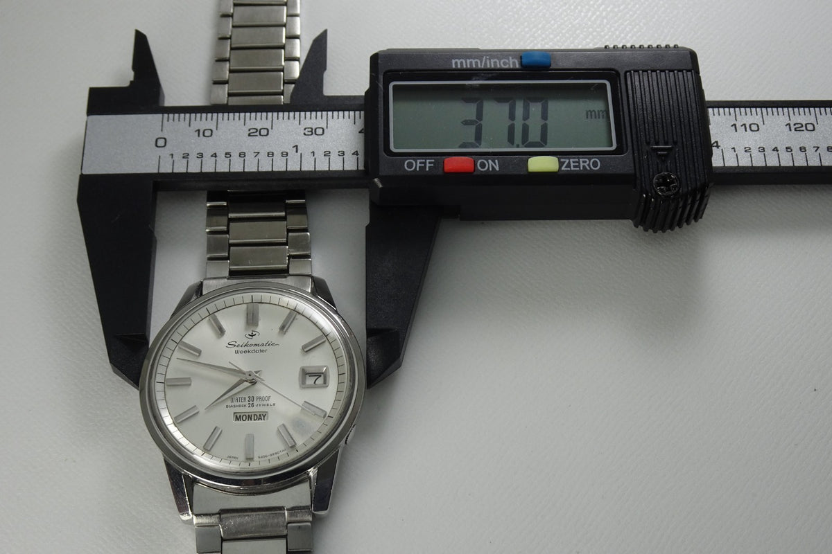 Vintage 1965 JAPAN SEIKO SEIKOMATIC WEEKDATER 6206-8990 26Jewels Automatic.