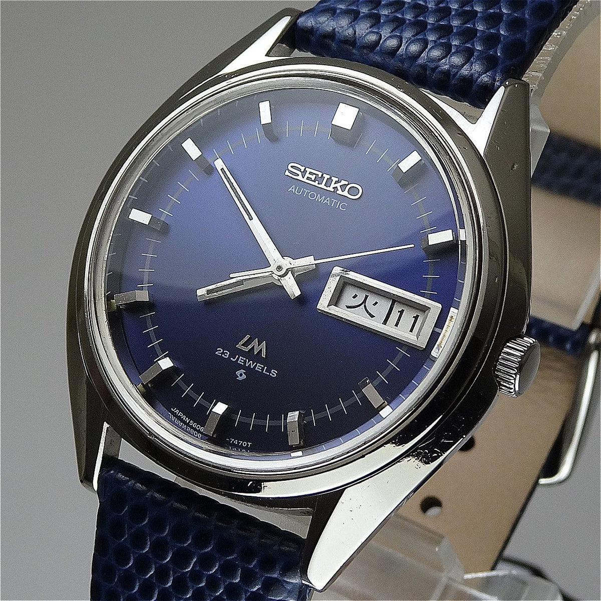 Serviced Vintage 1972 JAPAN SEIKO LORD MATIC WEEKDATER 5606-7190 23J Automatic.