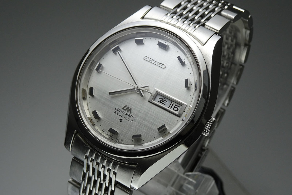 Vintage 1970 JAPAN SEIKO LORD MATIC WEEKDATER 5606-7070 23Jewels Automatic.