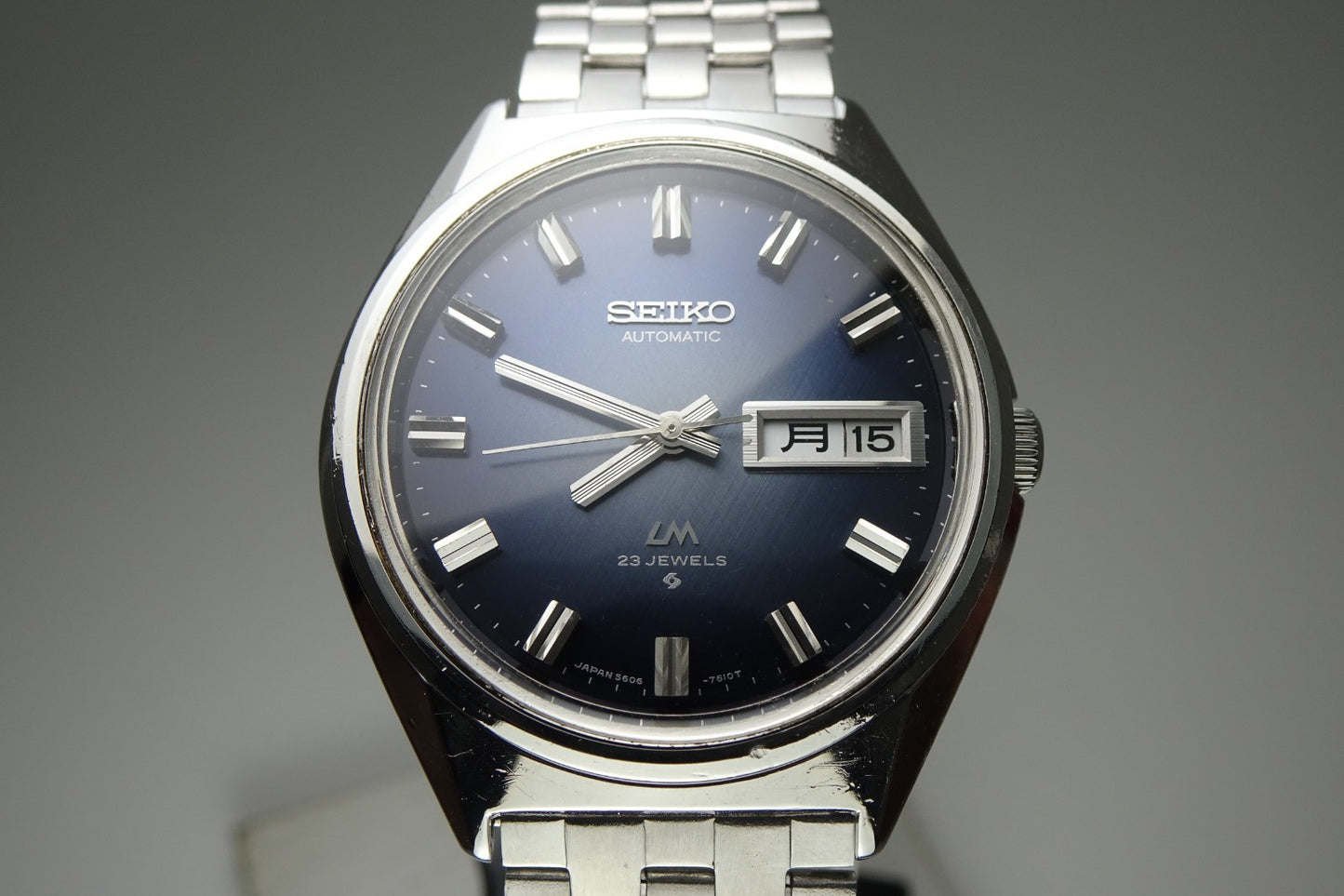 Serviced Vintage 1973 JAPAN SEIKO LORD MATIC WEEKDATER 5606-7260 23J Automatic.