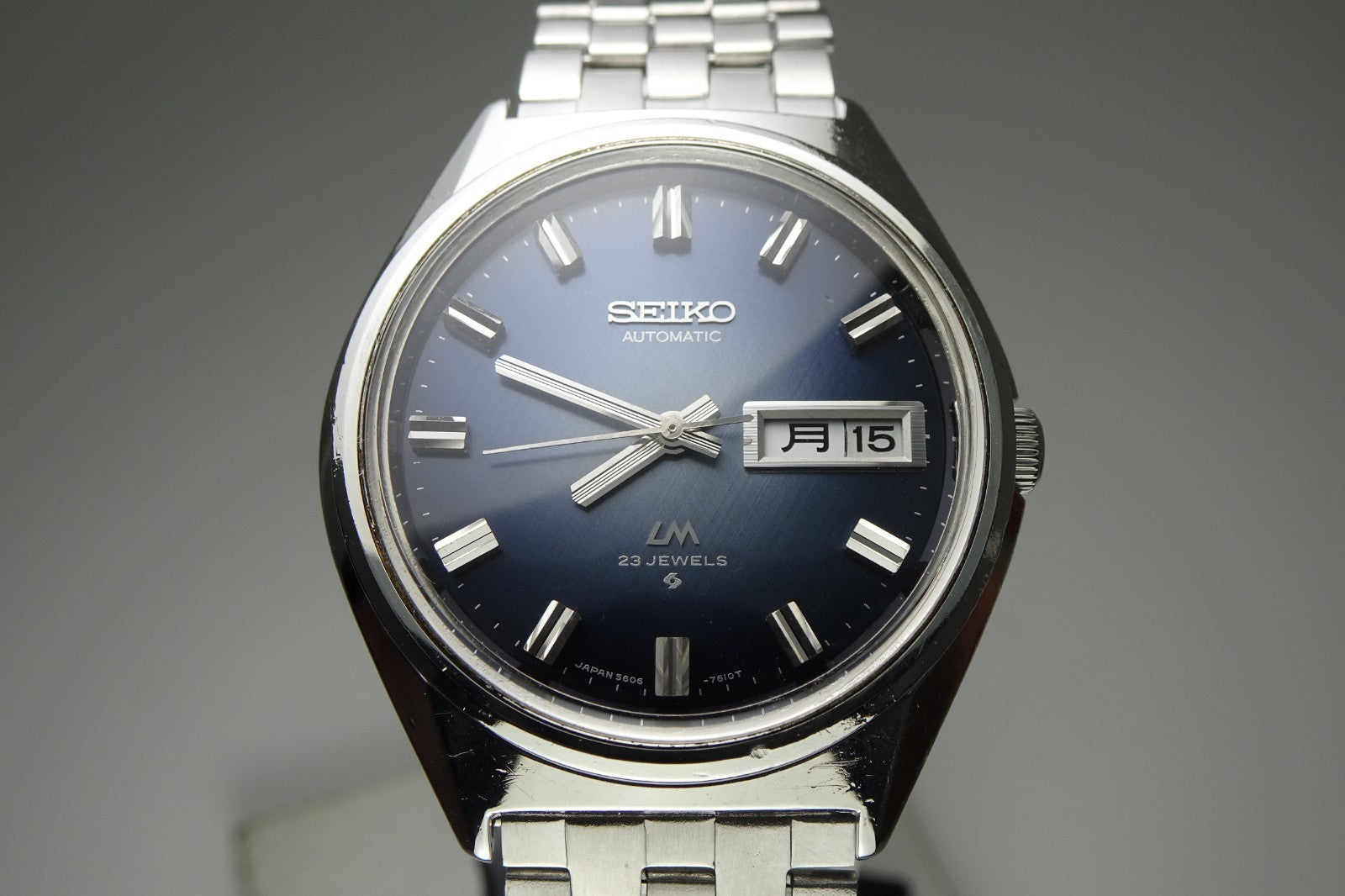 Serviced Vintage 1973 JAPAN SEIKO LORD MATIC WEEKDATER 5606-7260 23J Automatic.