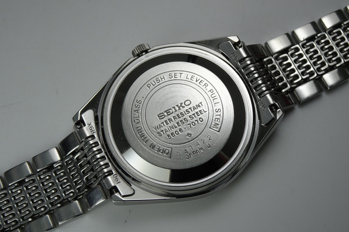 Vintage 1971 JAPAN SEIKO LORD MATIC WEEKDATER 5606-7070 23Jewels Automatic.
