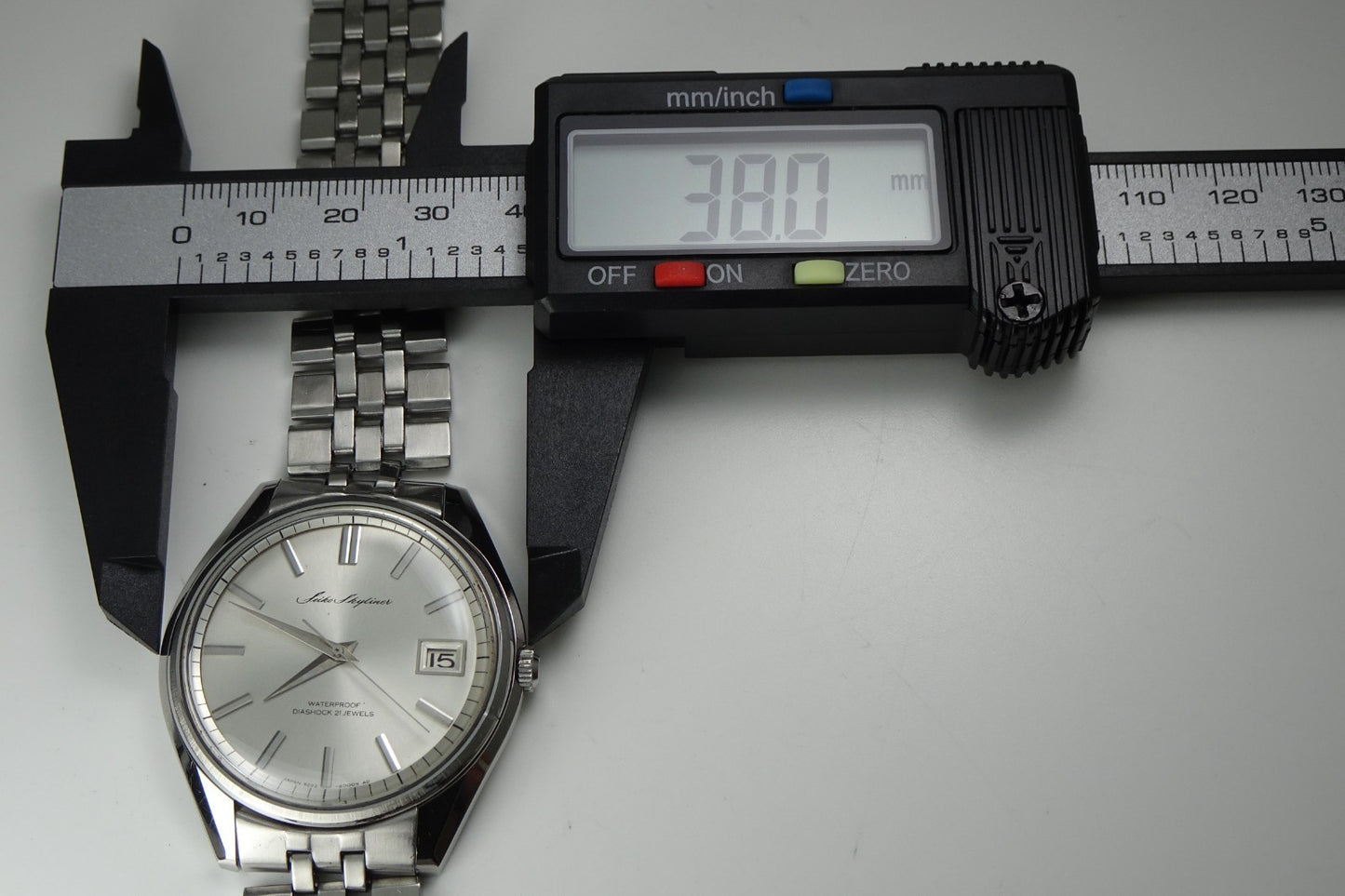 Serviced Vintage 1966 JAPAN SEIKO SKYLINER CALENDAR 6222-8000 21J Hand-winding.