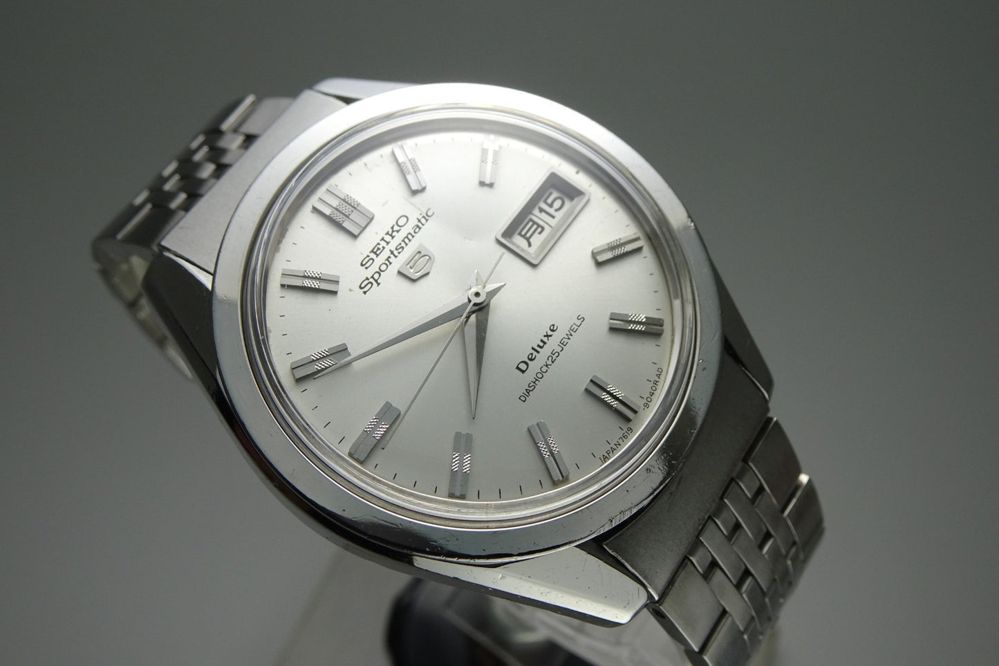 Serviced Vintage 1967 JAPAN SEIKO SPORTSMATIC5 DX 7619-9030 25Jewels Automatic.