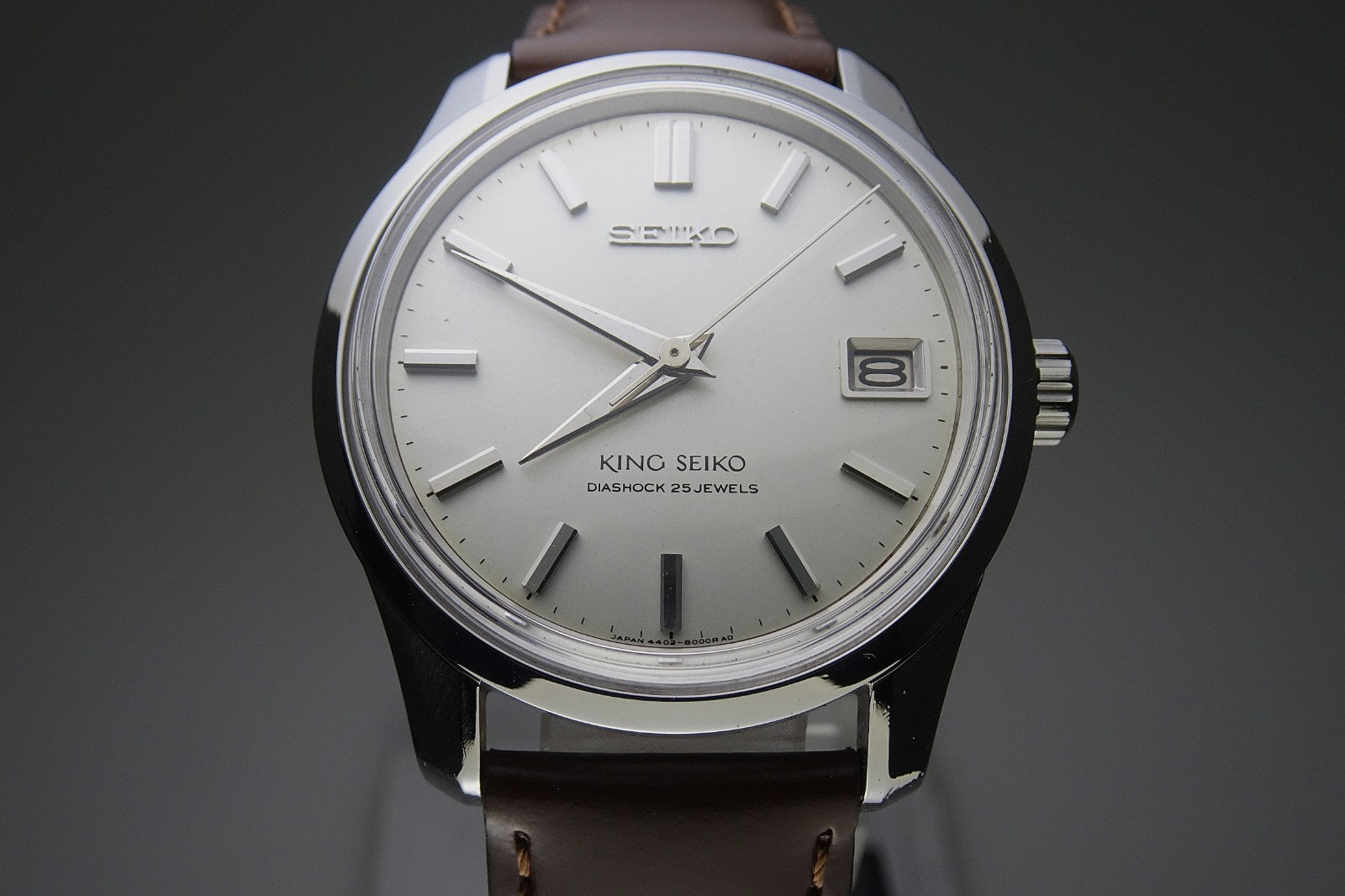Serviced  Vintage 1966 JAPAN 44 KING SEIKO CALENDAR 4402-8000 25J Hand-winding.