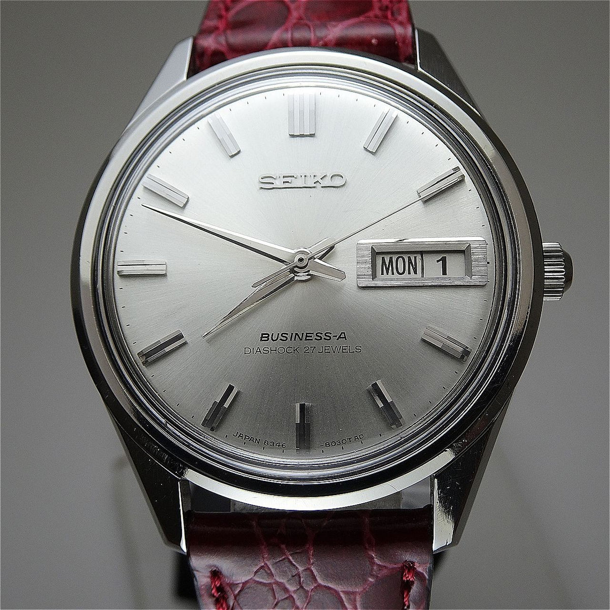 Serviced  Vintage 1967 JAPAN SEIKO BUSINESS-A  8306(46)-8020 27J Automatic.