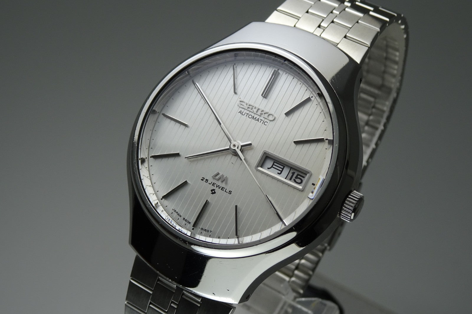 Serviced Vintage 1975 JAPAN SEIKO LORD MATIC WEEKDATER 5606-8120 25J Automatic.