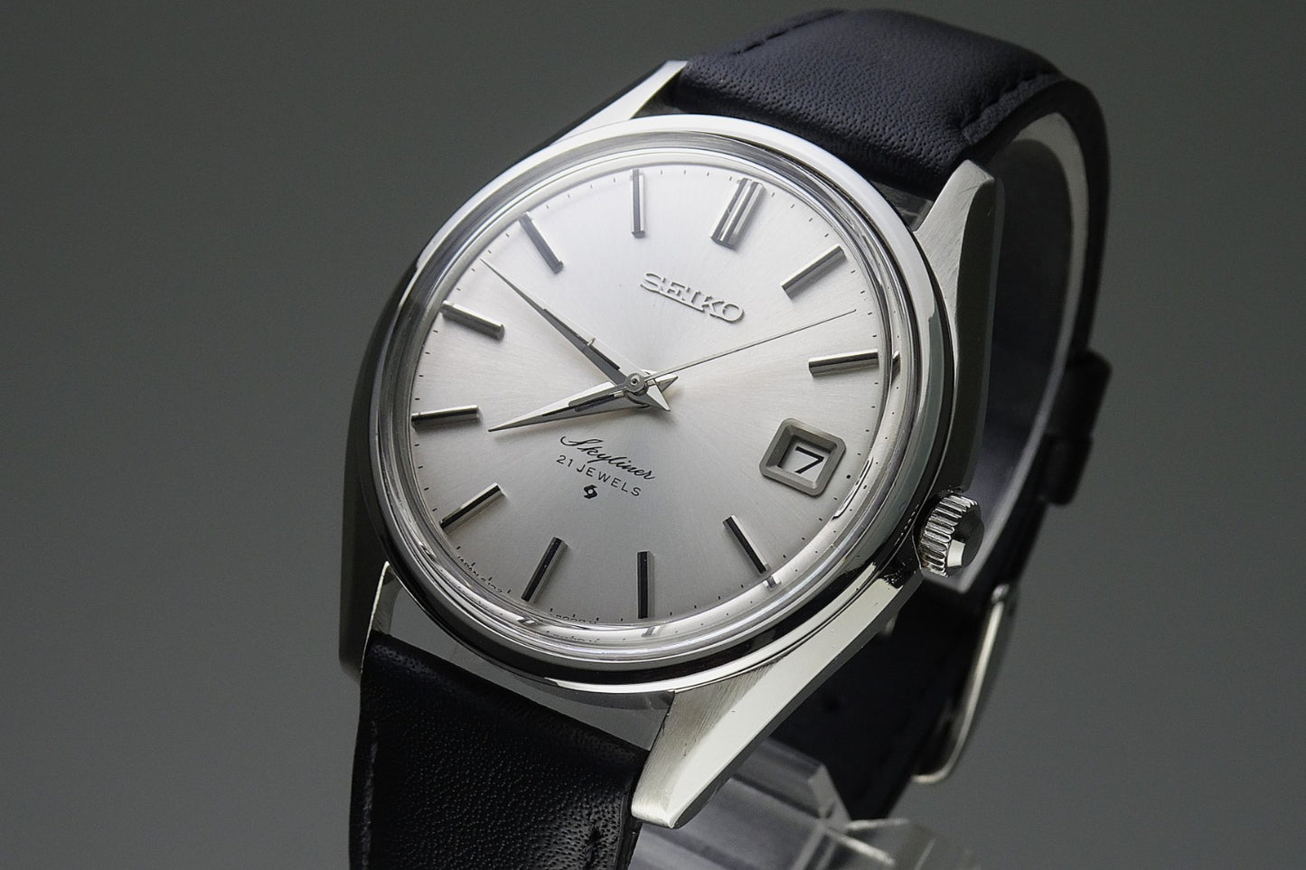 Vintage 1971 JAPAN SEIKO SKYLINER CALENDAR 6102-8000 21Jewels Hand-winding.