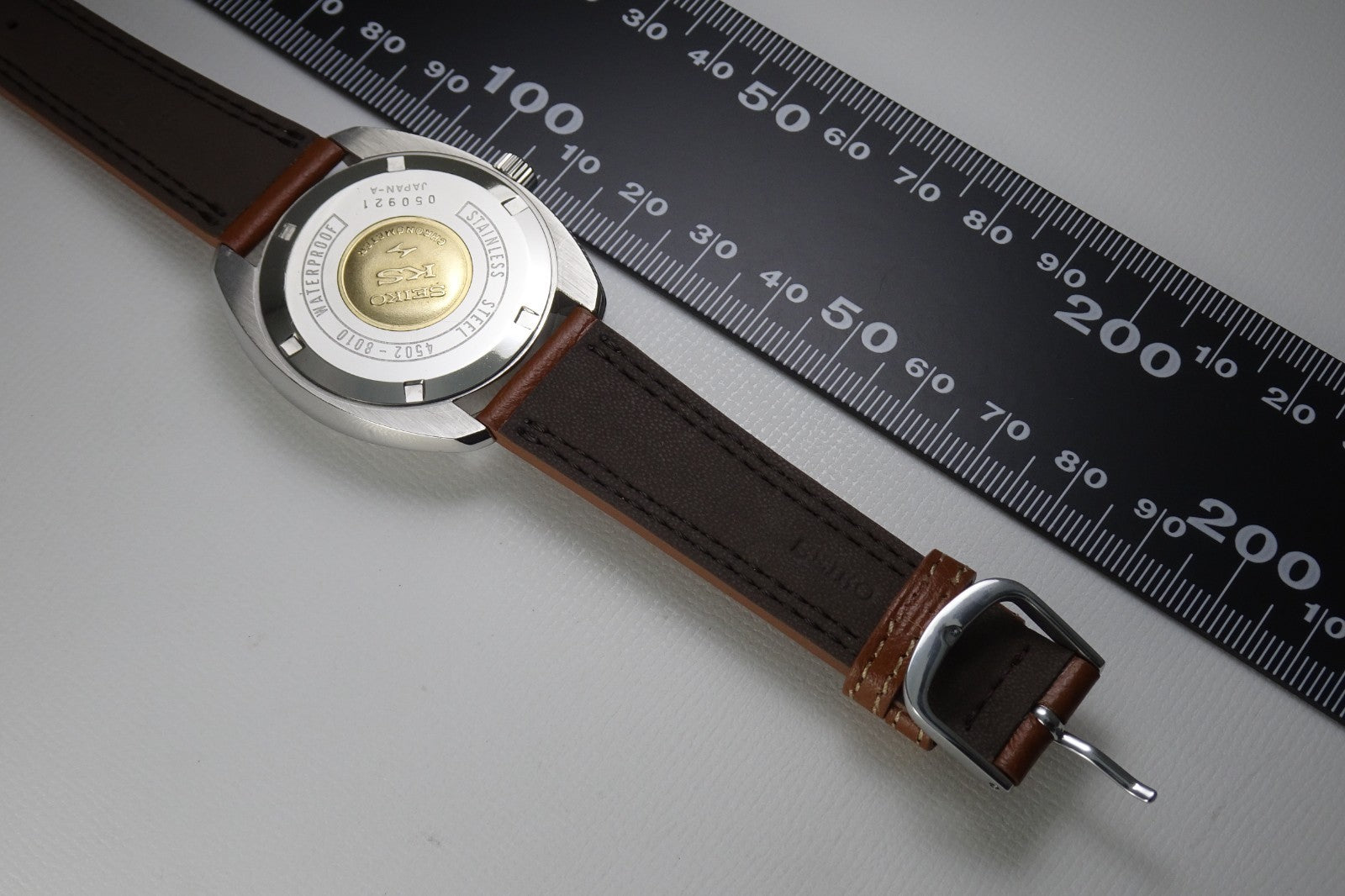 Vintage 1970 JAPAN KING SEIKO CHRONOMETER CALENDAR 4502-8010 25J Hand-winding.