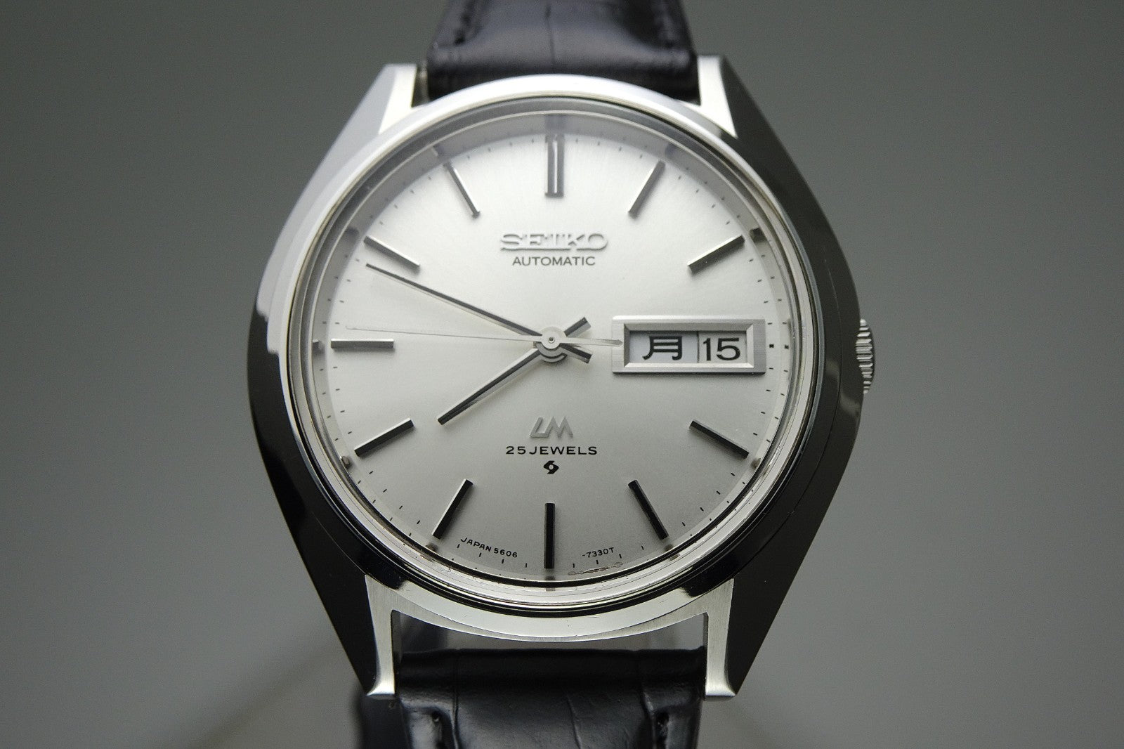Serviced  Vintage 1973 JAPAN SEIKO LORD MATIC WEEKDATER 5606-7191 25J Automatic.