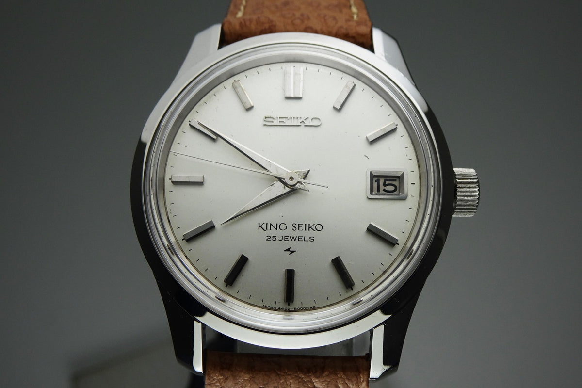 Serviced Vintage 1967 JAPAN  44 KING SEIKO CALENDAR 4402-8000 25J Hand-winding.