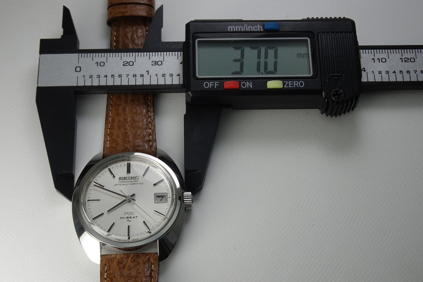 Vintage 1970 JAPAN KING SEIKO CHRONOMETER CALENDAR 4502-8010 25J Hand-winding.