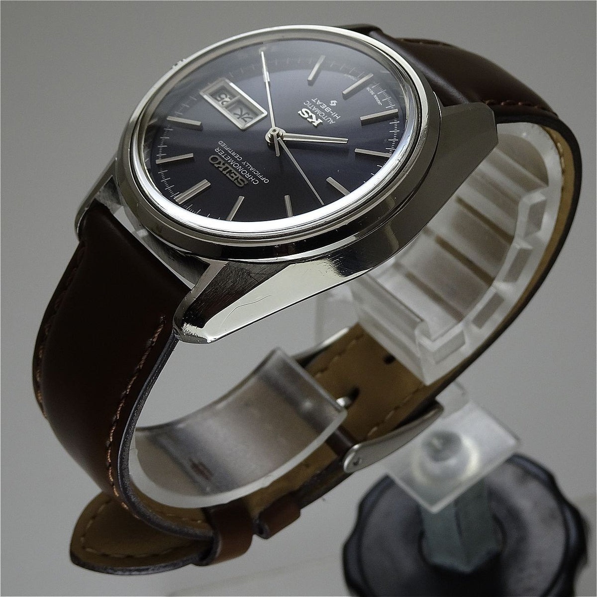 Vintage 1974 JAPAN KING SEIKO CHRONOMETER WEEKDATER 5626-7041 25J Automatic.