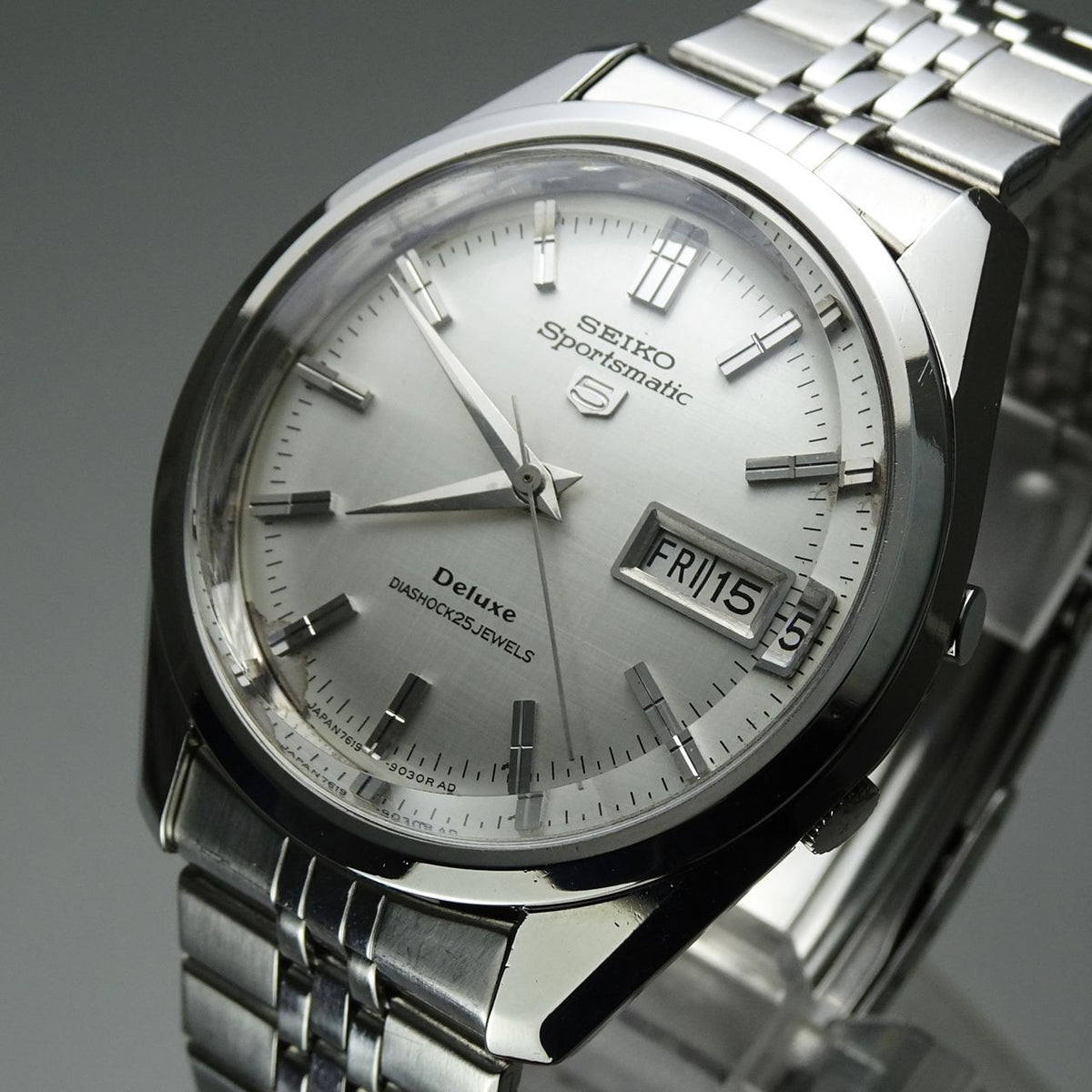 Serviced  Vintage 1966 JAPAN SEIKO SPORTSMATIC5 DX 7619-9060 25Jewels Automatic.
