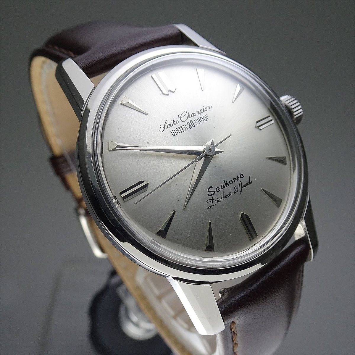 Vintage 1963 JAPAN SEIKO CHAMPION Seahorse J13046 23Jewels Hand-winding.