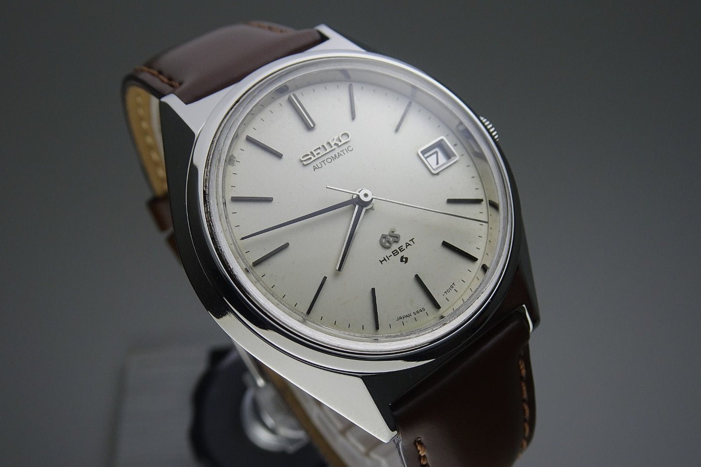 Vintage 1971 JAPAN GRAND SEIKO CALENDAR 5645-7010 25Jewels Automatic.