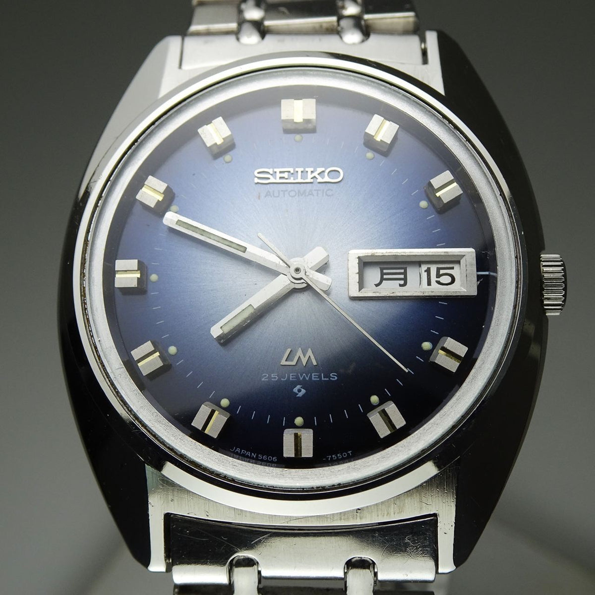 Serviced  Vintage 1973 JAPAN SEIKO LORD MATIC WEEKDATER 5606-7231 25J Automatic.