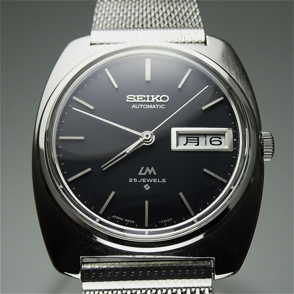 Vintage 1971 JAPAN LORD MATIC WEEKDATER 5606-7130 25Jewels Automatic.