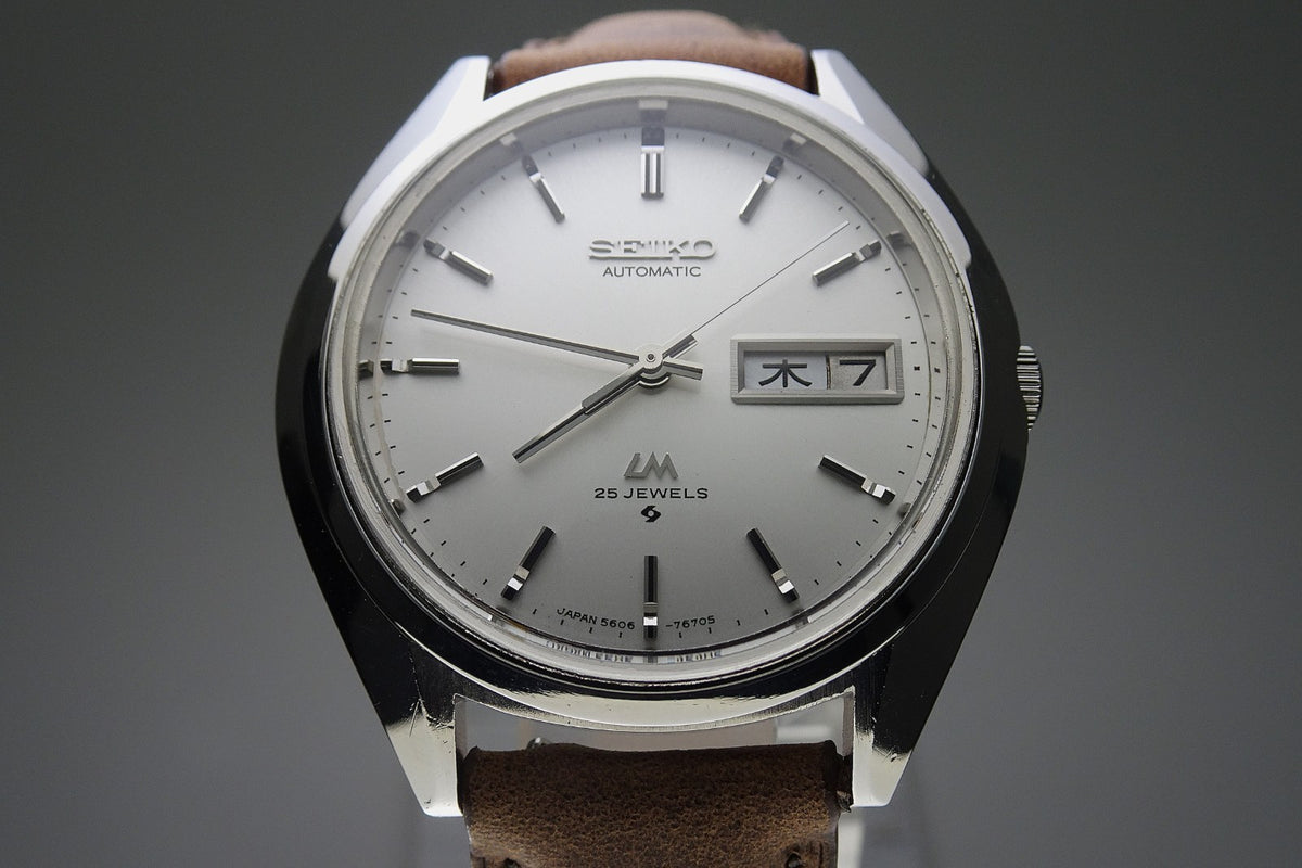 Vintage 1974 JAPAN SEIKO LORD MATIC WEEKDATER 5606-7192 25Jewels Automatic.