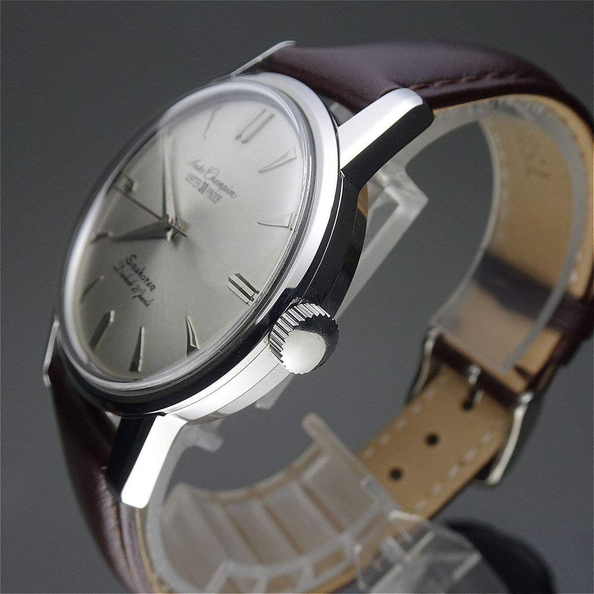 Vintage 1963 JAPAN SEIKO CHAMPION Seahorse J13046 23Jewels Hand-winding.