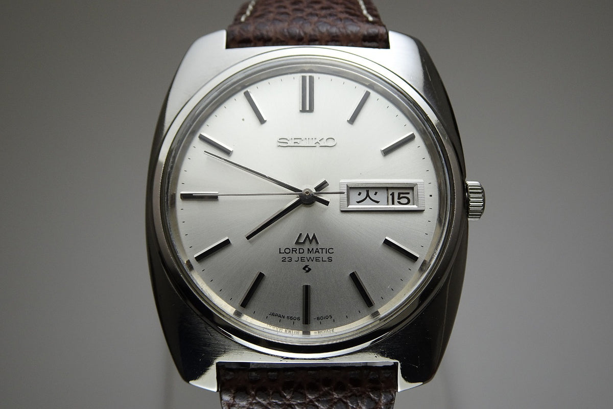 Vintage 1970 JAPAN SEIKO LORD MATIC WEEKDATER 5606-8010 23Jewels Automatic.