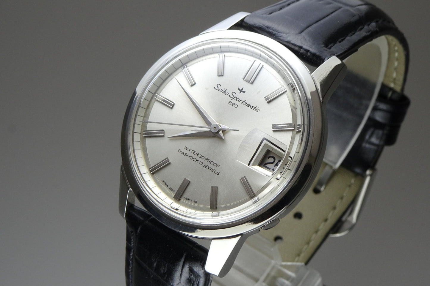 Serviced Vintage 1965 JAPAN SEIKO SPORTSMATIC CALENDAR 7625-8961 17J Automatic.