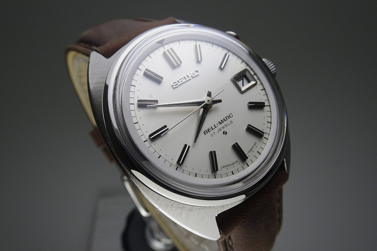 Vintage 1968 JAPAN SEIKO SEIKO BELL-MATIC CALENDAR 4005-7000 27Jewels Automatic.