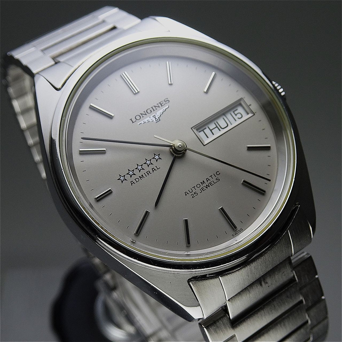 LONGINES ADMIRAL 5 STARS Cal.L636.5  25Jewels Automatic.