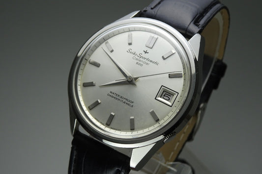 Vintage 1965 JAPAN SEIKO SPORTSMATIC CALENDAR 7625-8070 17Jewels Automatic.