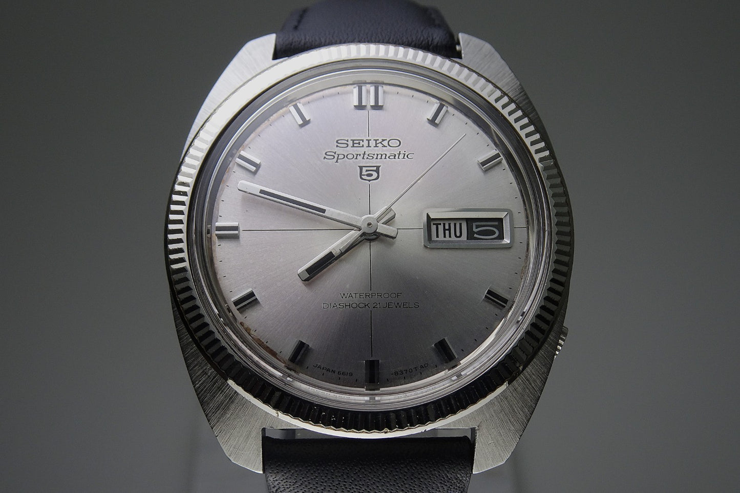 Vintage 1967 JAPAN SEIKO SPORTSMATIC5 6619-8290 21Jewels Automatic.