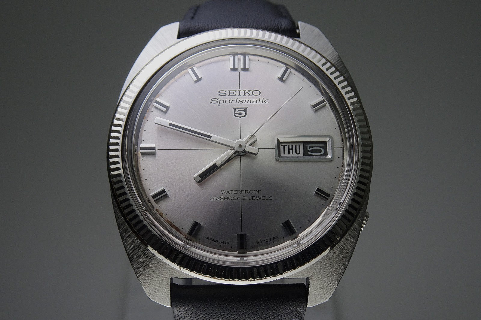 Vintage 1967 JAPAN SEIKO SPORTSMATIC5 6619-8290 21Jewels Automatic.