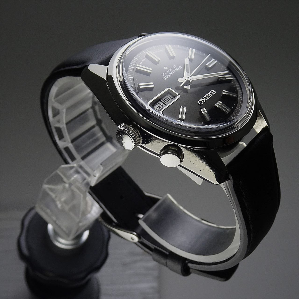 Vintage 1972 JAPAN SEIKO BELL-MATIC WEEKDATER 4006-7012 27Jewels Automatic.