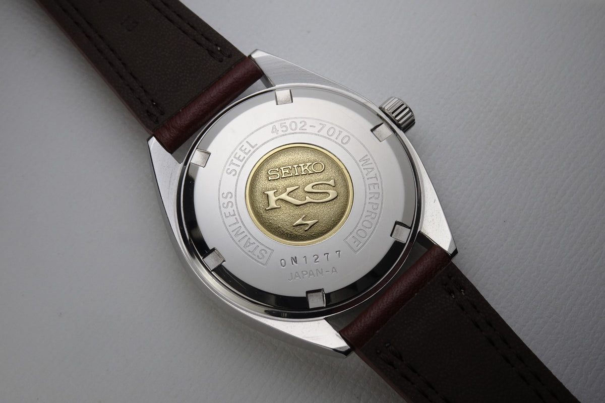 Serviced  Vintage 1970 JAPAN KING SEIKO CALENDAR 4502-7010 25J Hand-winding.