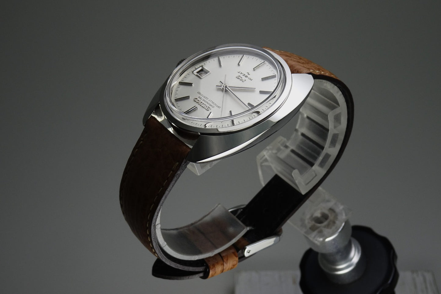 Vintage 1970 JAPAN KING SEIKO CHRONOMETER CALENDAR 4502-8010 25J Hand-winding.