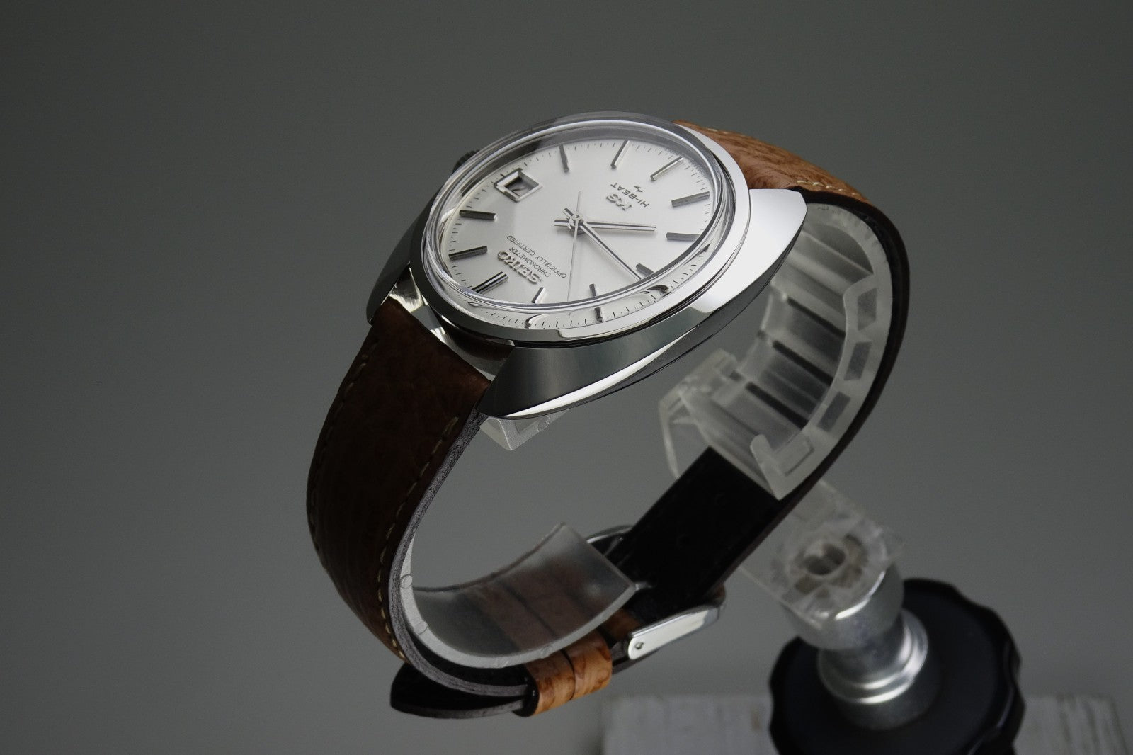 Vintage 1970 JAPAN KING SEIKO CHRONOMETER CALENDAR 4502-8010 25J Hand-winding.