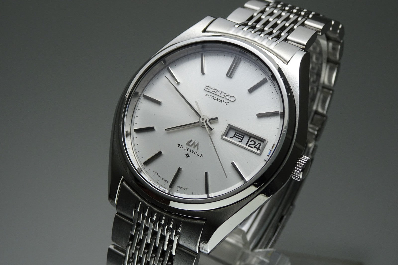 Vintage 1975 JAPAN SEIKO LORD MATIC WEEKDATER 5606-8051 23Jewels Automatic.