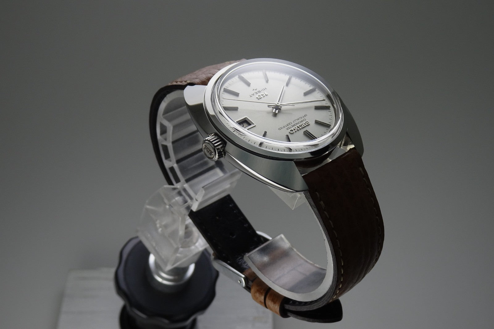Vintage 1970 JAPAN KING SEIKO CHRONOMETER CALENDAR 4502-8010 25J Hand-winding.