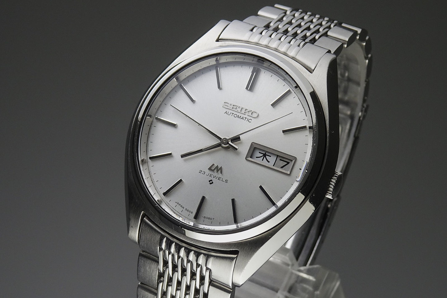 Vintage 1974 JAPAN SEIKO LORD MATIC WEEKDATER 5606-8050 23Jewels Automatic.